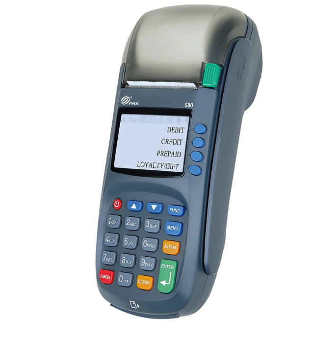 PAX S80 EMV v3 Credit Card Terminal Blue